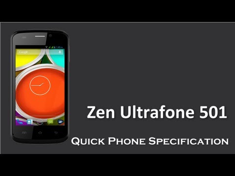 Zen Ultrafone 501 coming soon with 1 GHz Dual core processor Quick ...